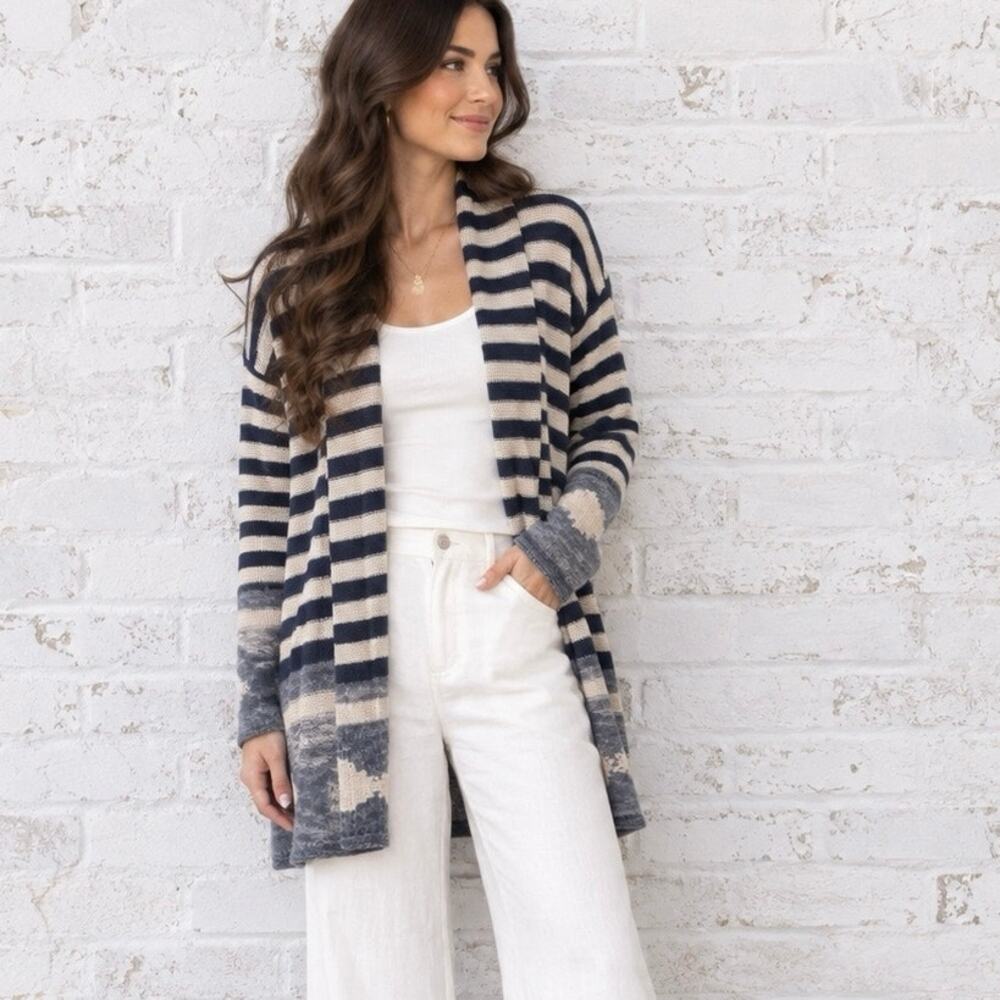 Ralph Lauren Western Aztec Cardigan Sweater Women’s Size Medium Cotton Linen